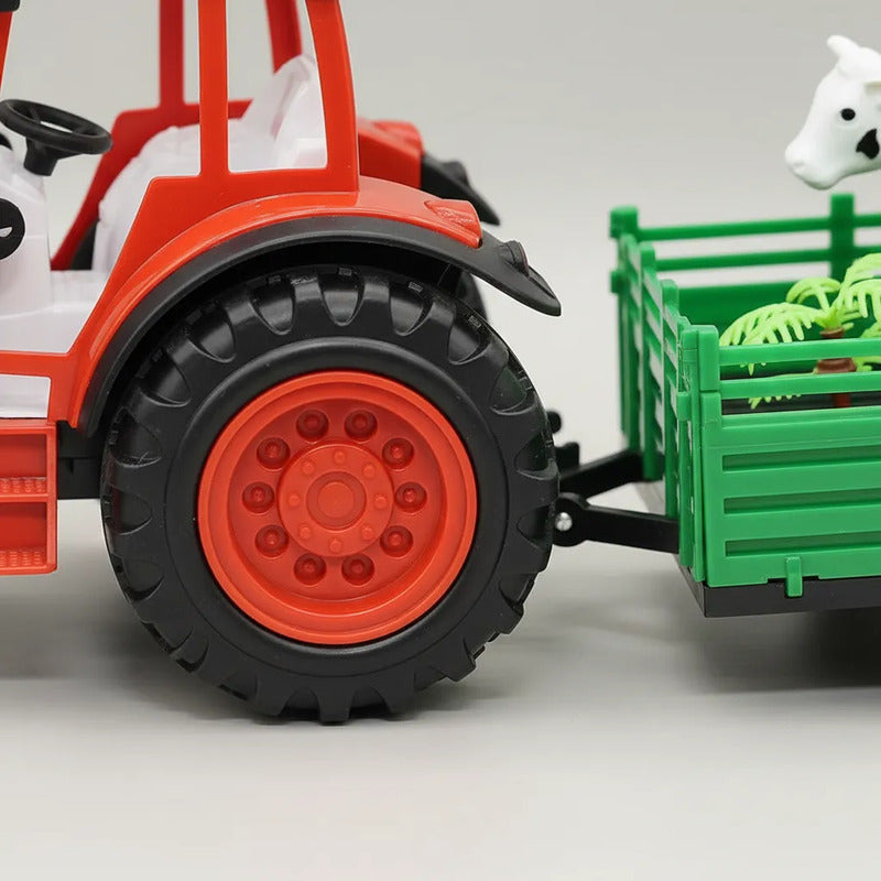 Tractor Con Carga Con Vacas