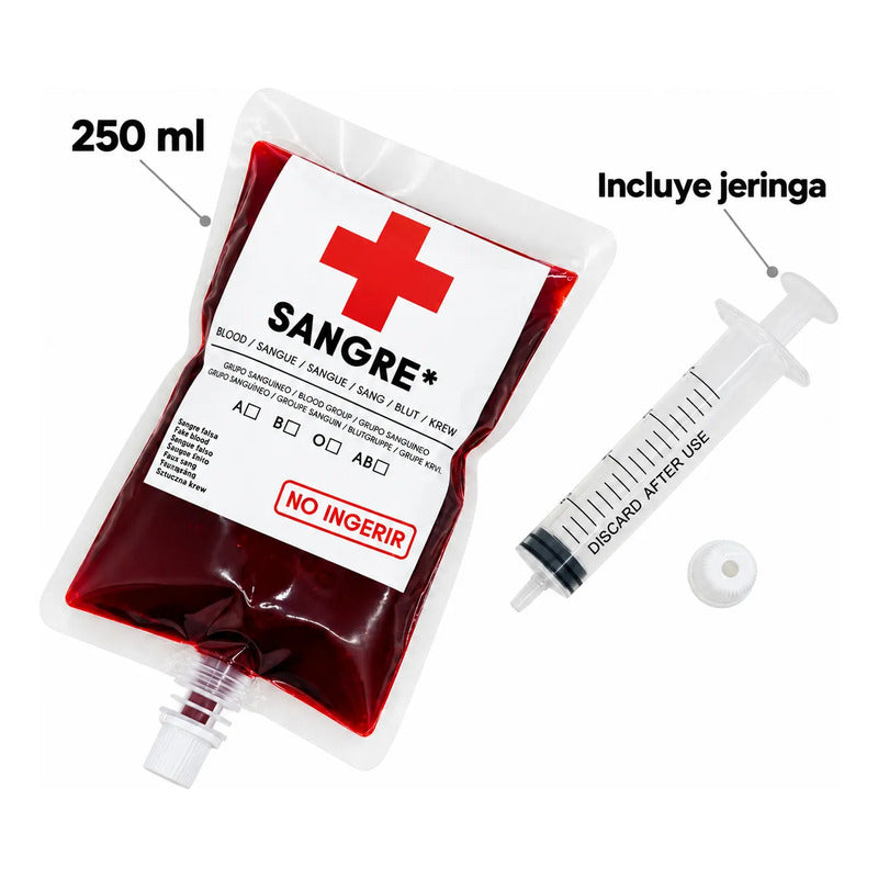 Sangre Falsa con Jeringa