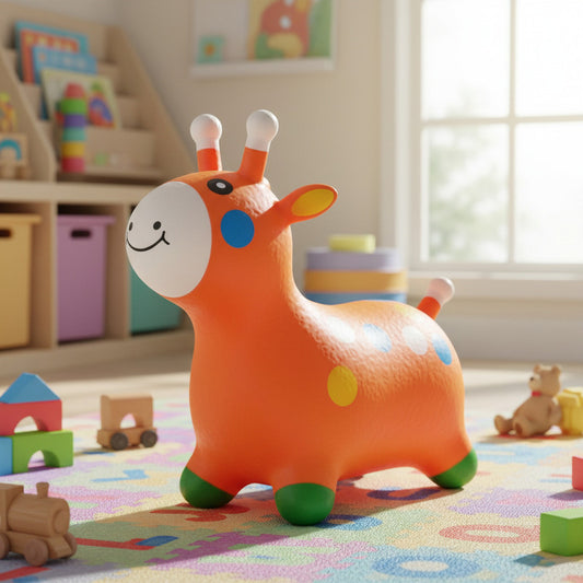 Jirafa Saltarín De Goma Inflable