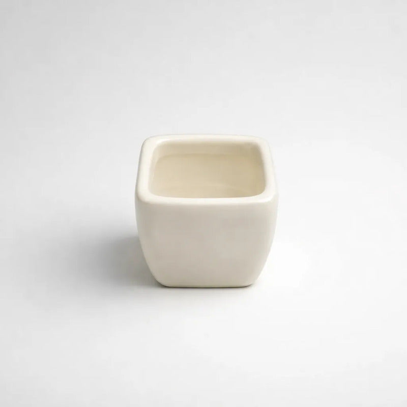 Maceta De Cerámica Cuadrada Mini 5 X 4 cm