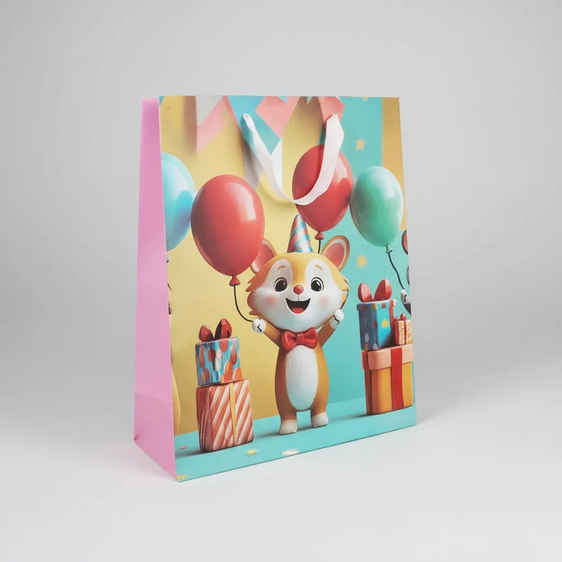 Bolsa De Regalo Mediana Diseño Infantil 3D