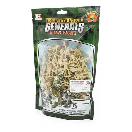 Soldados Militares En Bolsa Grande 26 X 18,5 cm