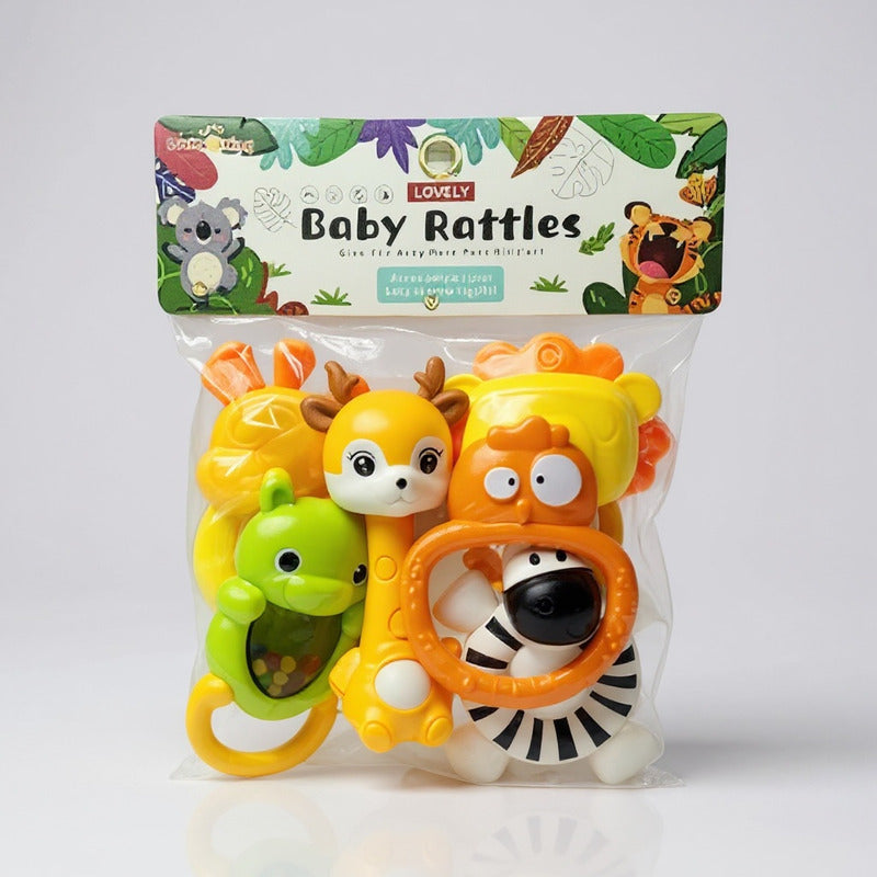 Set De Sonajeros Y Mordillos Animalitos