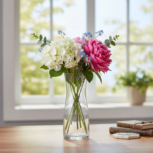 Florero De Vidrio Tipo Jarra 28 X 9,5 cm