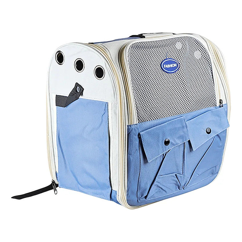 Mochila Transportadora Para Mascota Con Bolsillos 35 X 36 cm