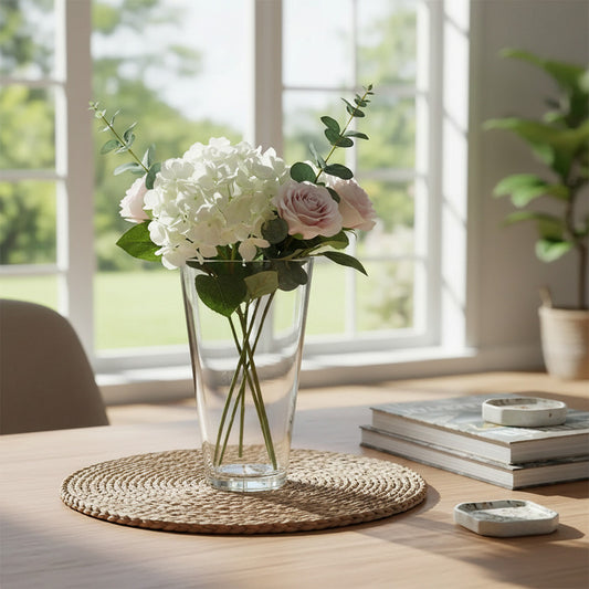 Florero De Vidrio Cono 25,5 X 12 cm