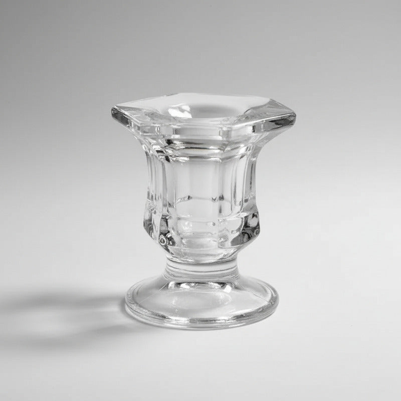 Candelabro De Vidrio 6 X 2,5 cm