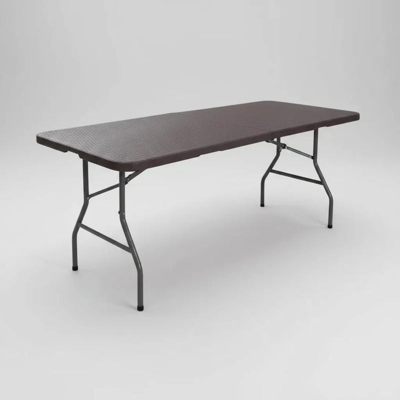 Mesa Plegable Tipo Valija Ratán Pvc