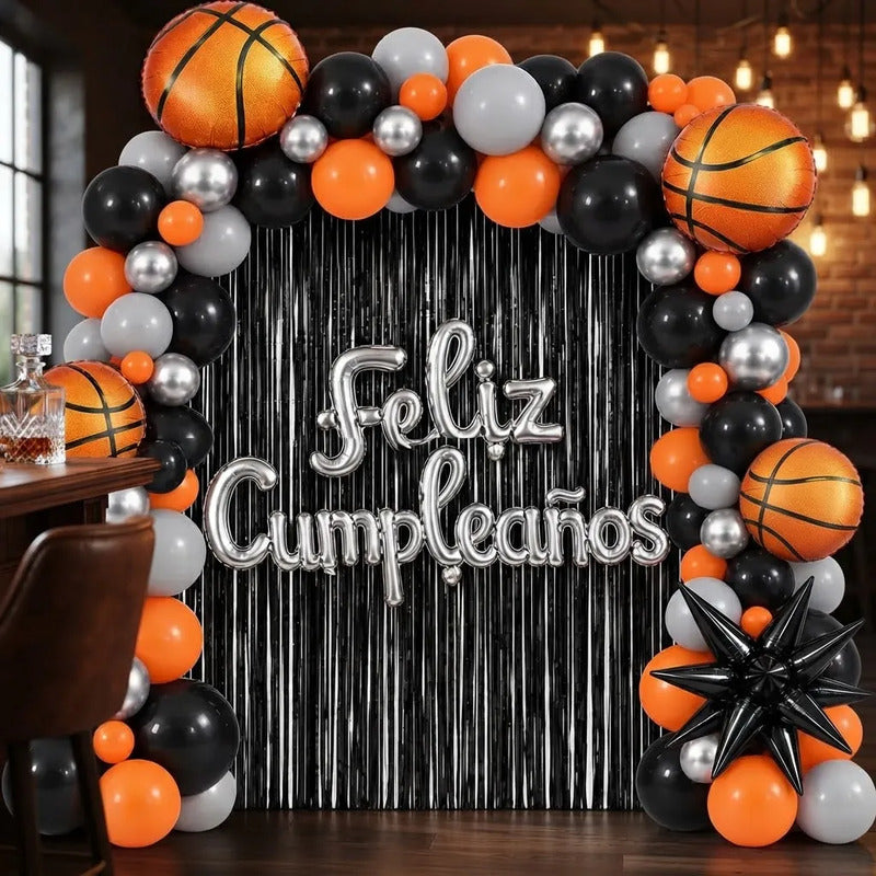 Kit Arco de Globos Basquetbol