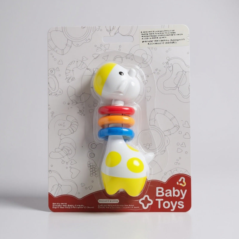 Sonajero Jirafa Sensorial 14 X 5,5 cm