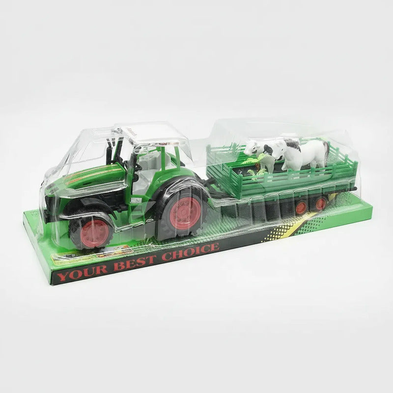 Tractor Con Carga Con Vacas