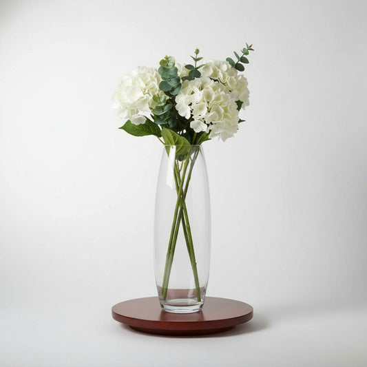 Florero De Vidrio Tipo Huevo 40 X 9,5 cm