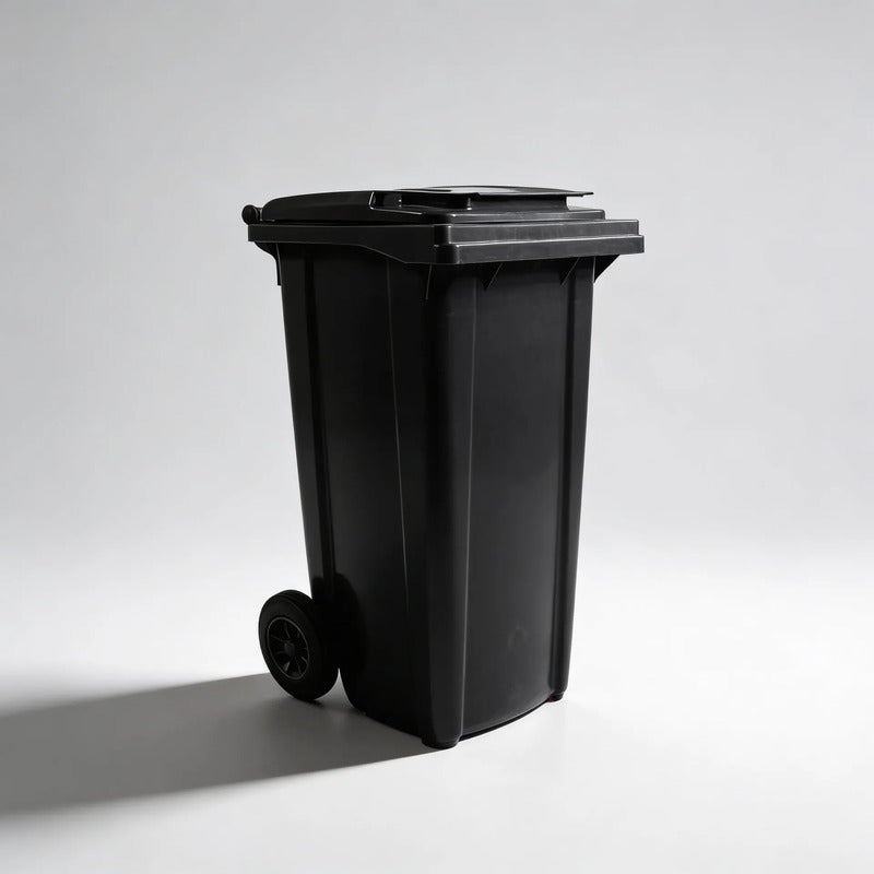 Tacho Contenedor De Basura Negro 120 Lts Negro