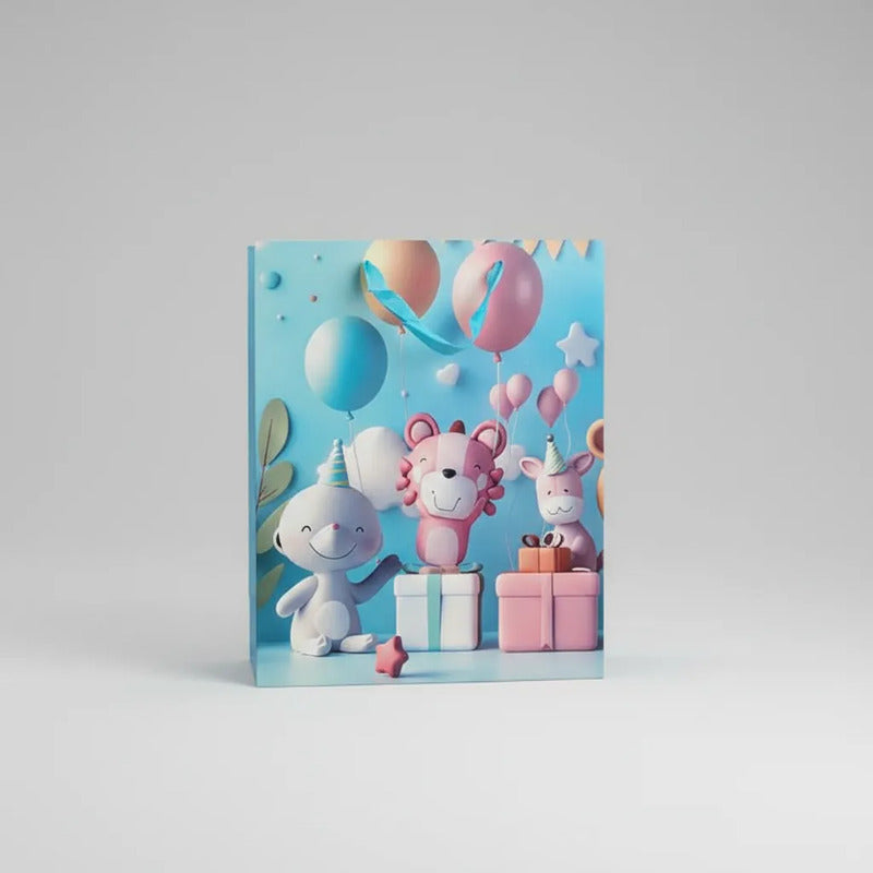 Bolsa De Regalo Mediana Diseño Infantil 3D