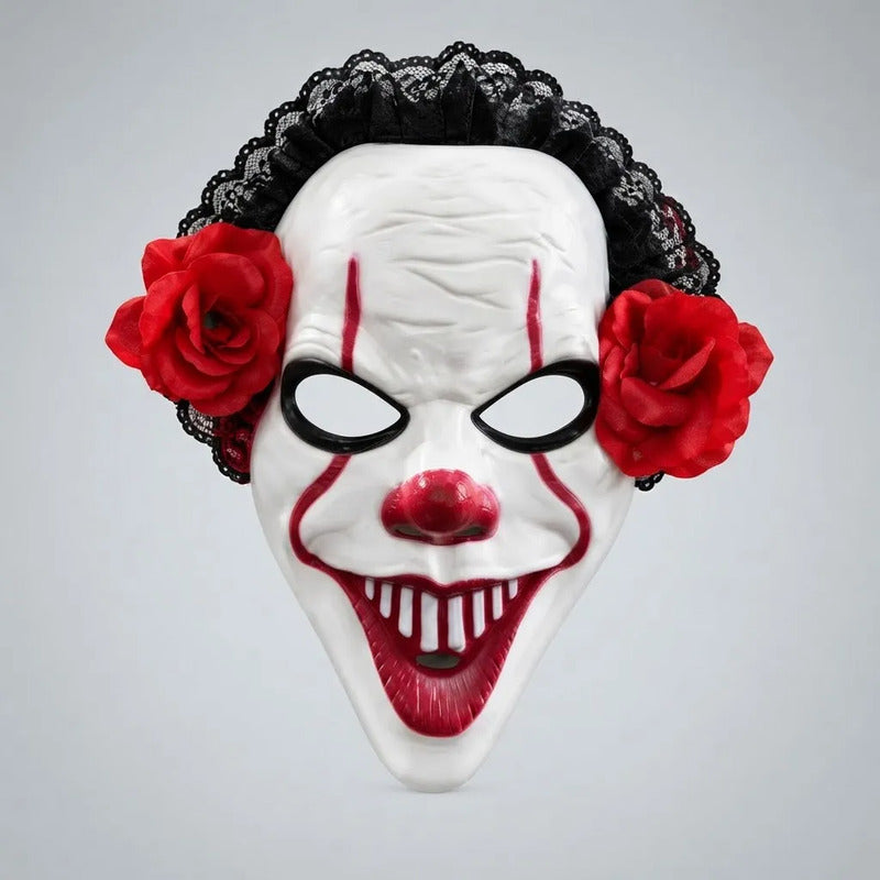 Mascara Payaso It con Encaje y Rosas