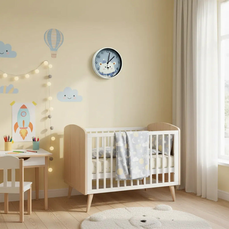 Reloj De Pared Infantil Oso