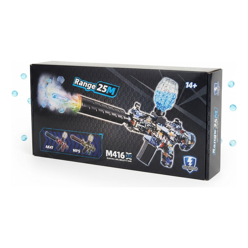 Arma M416 Lanza Biogel Con Luz