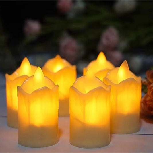 Vela Led A Pila Efecto Cebo 5cm X24