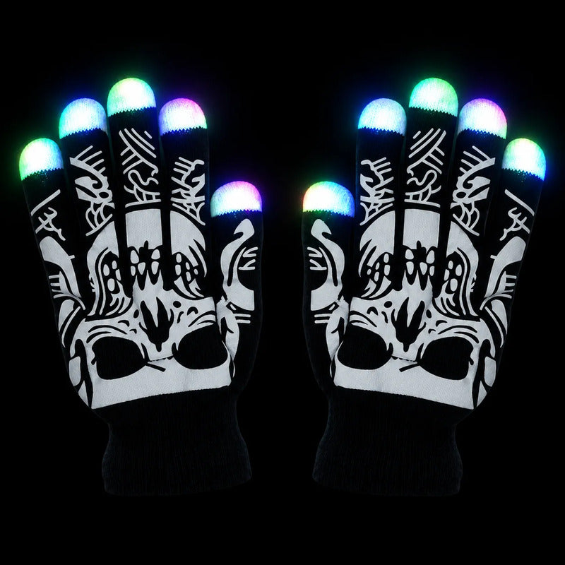 Guantes Calaveras Luminosos