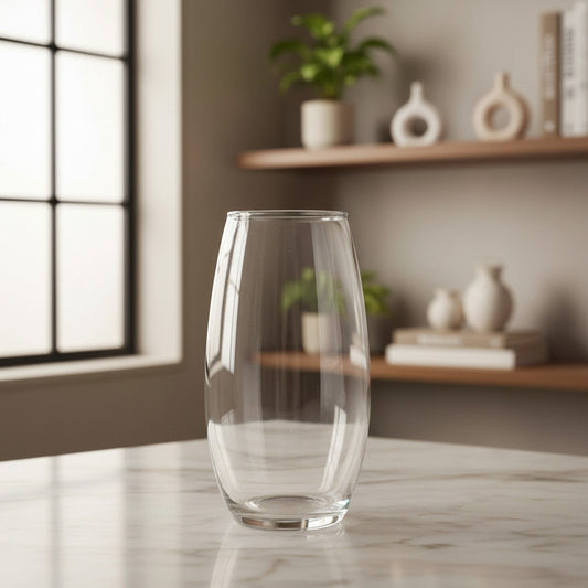 Florero De Vidrio Huevo 20 cm