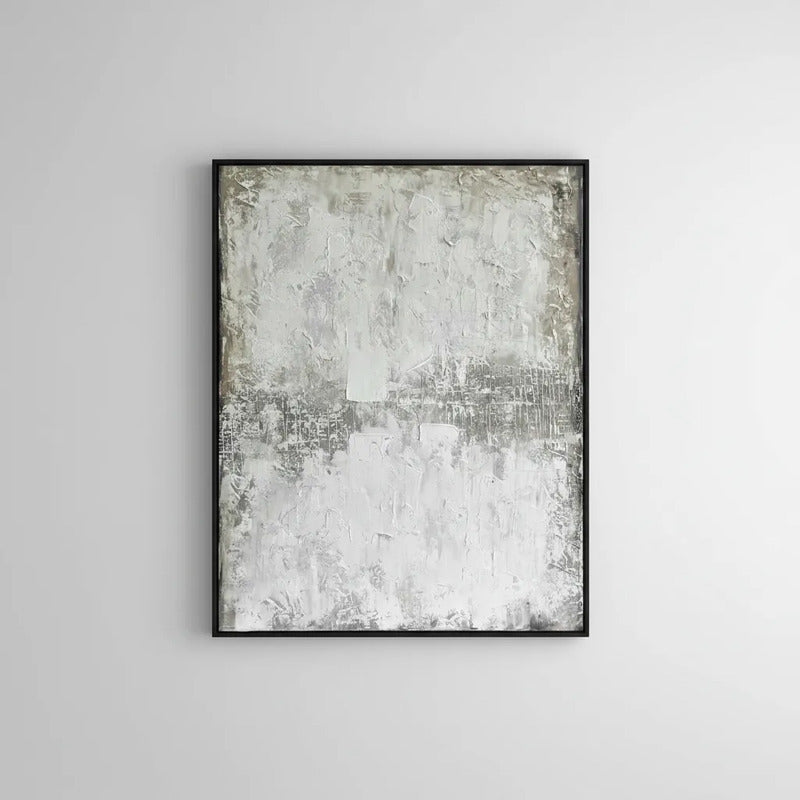 Cuadro Elegante Gris Con Detalles