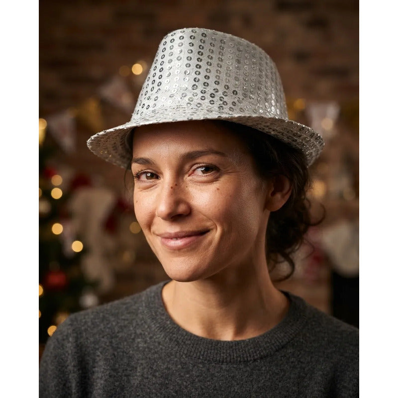 Sombrero Con Lentejuelas