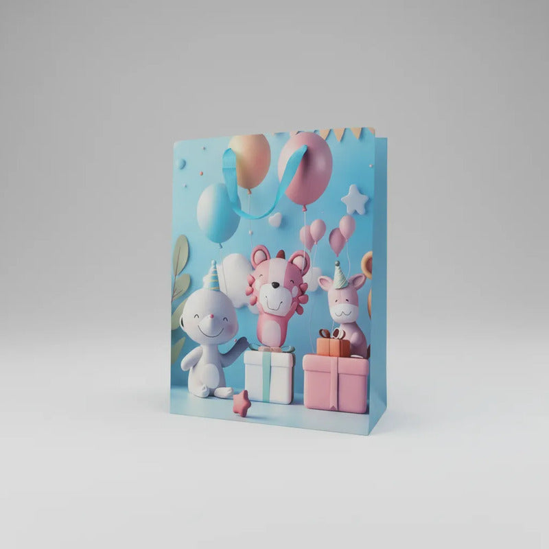 Bolsa De Regalo Grande Diseño Infantil 3D