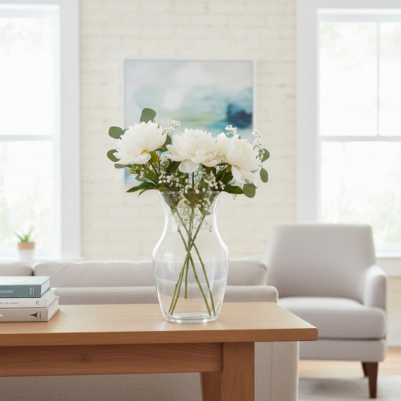 Florero De Vidrio Con Cuello