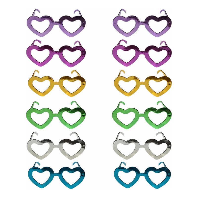 Lentes Metalizados Corazón