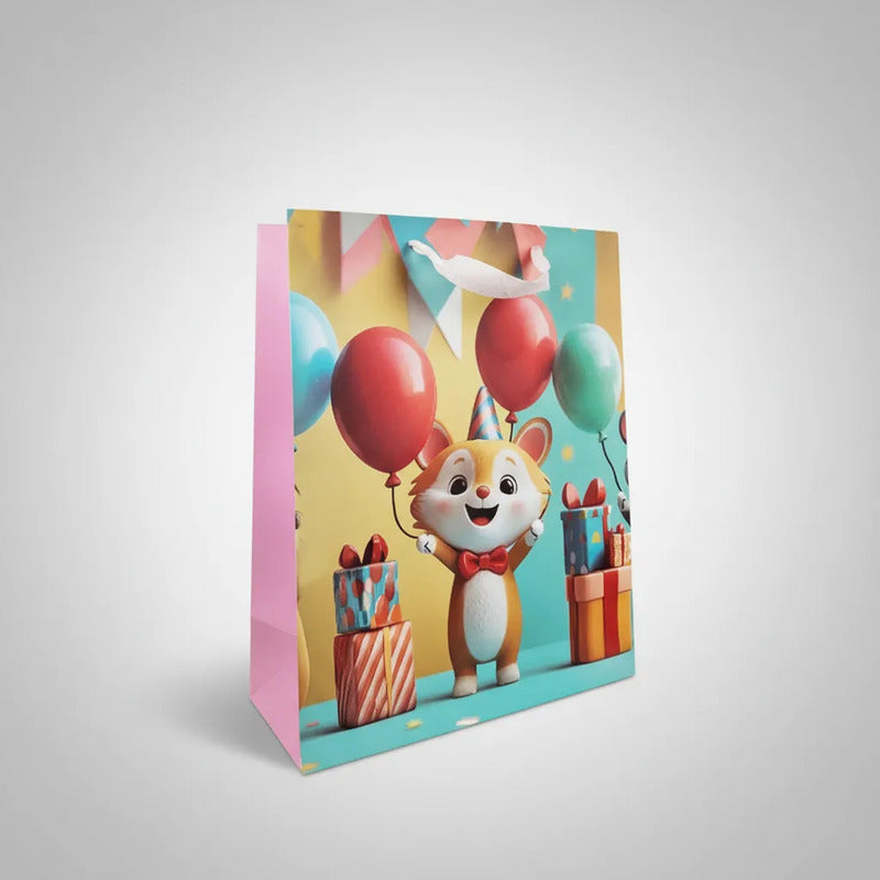 Bolsa De Regalo Chica Diseño Infantil 3D