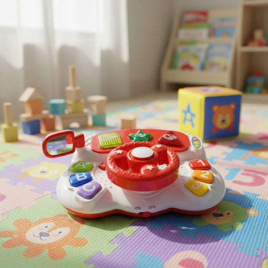 Volante Didáctico Con Luces Y Sonido 20 X 7,5 cm