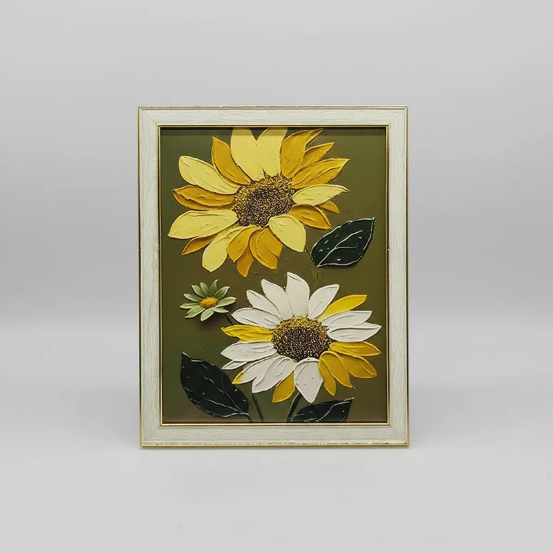 Cuadro De Flores Dos Girasoles