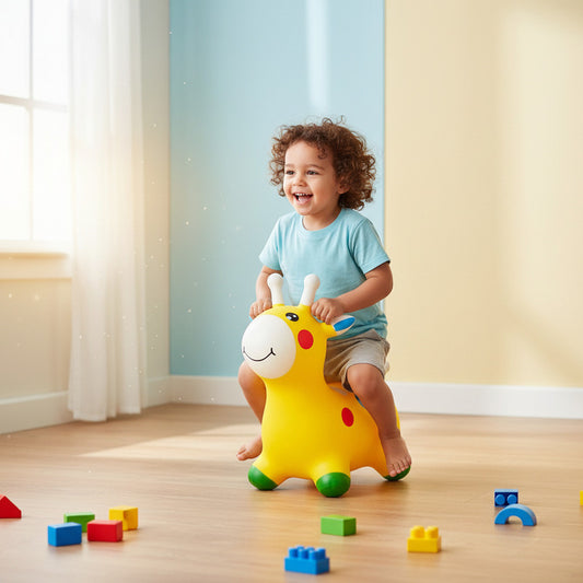 Jirafa Saltarín De Goma Inflable