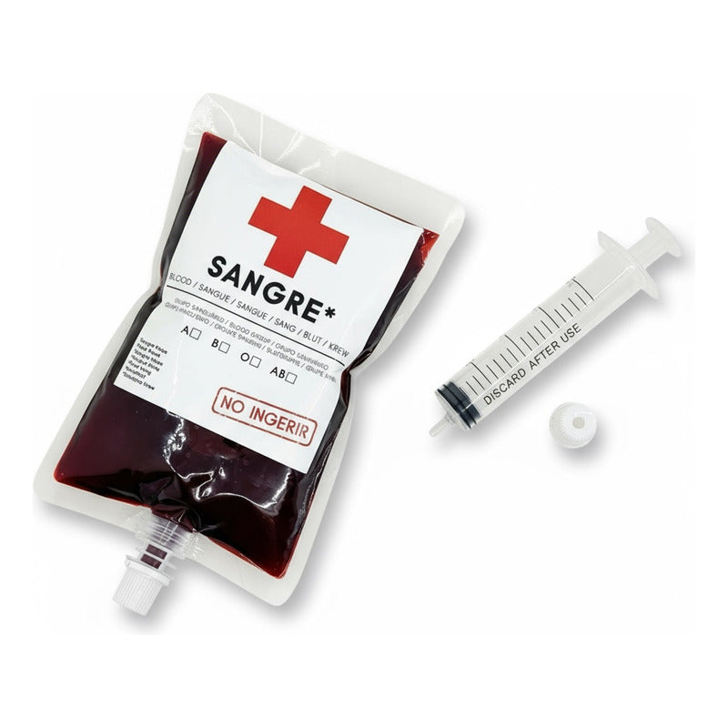 Sangre Artificial Con Jeringa 250mL