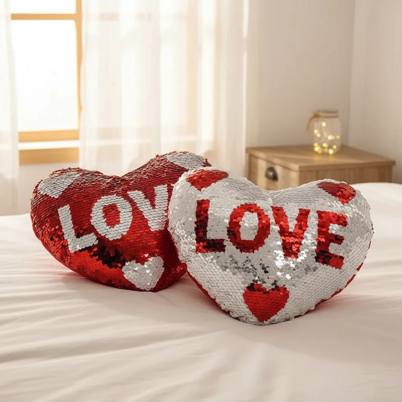 Peluche Corazón Love Con Lentejuelas