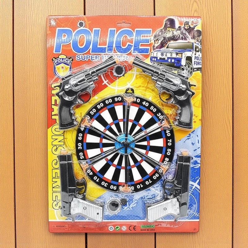 Set De Policía Con 4 Armas