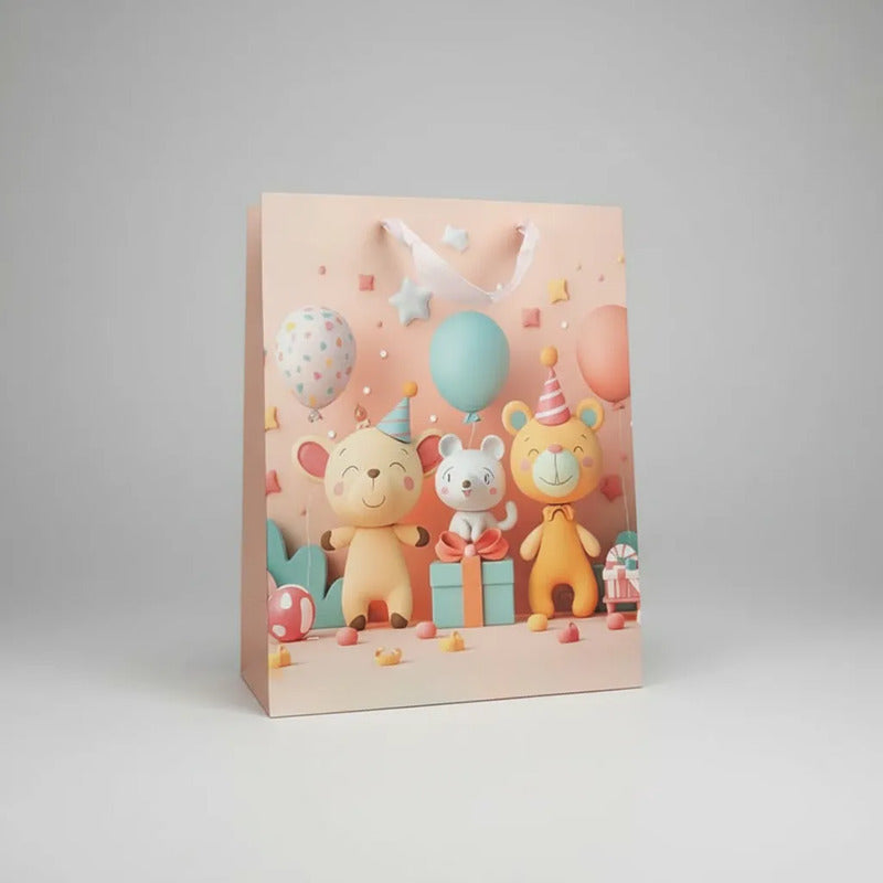 Bolsa De Regalo Mediana Diseño Infantil 3D