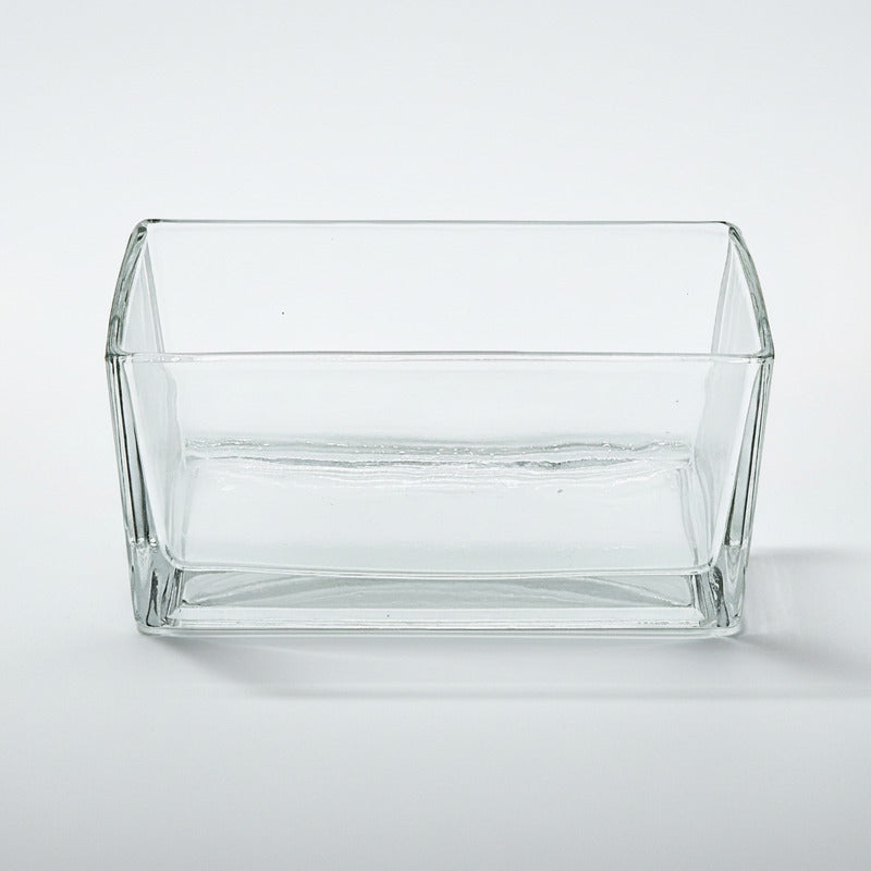 Florero De Vidrio Rectangular 10 X 20 cm