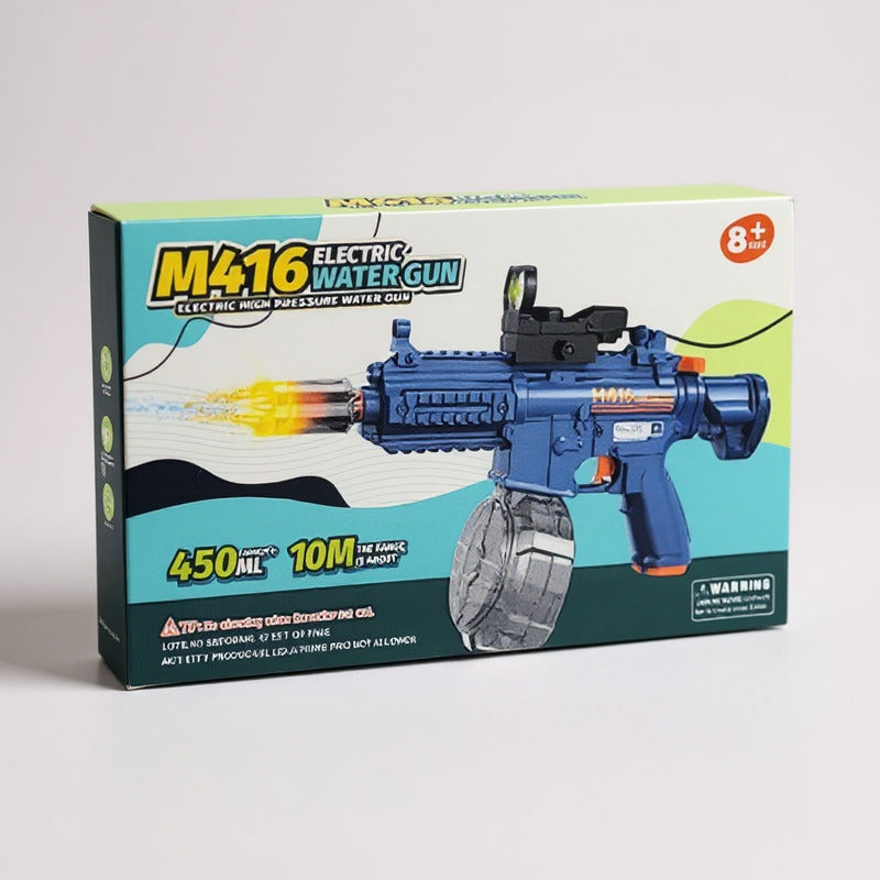 Metralleta Grande Lanza Agua Con Luz