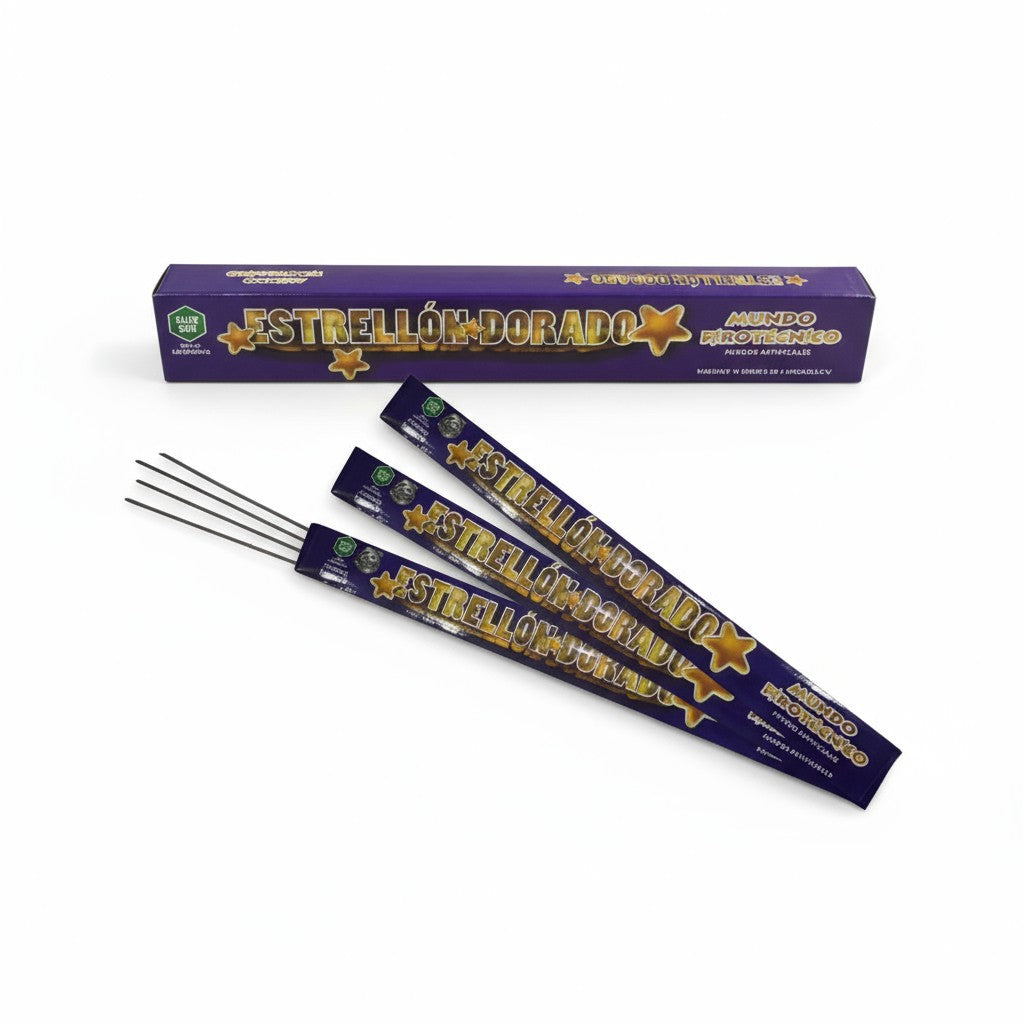 Estrellón Dorado Display X12 | NUEVO 2025
