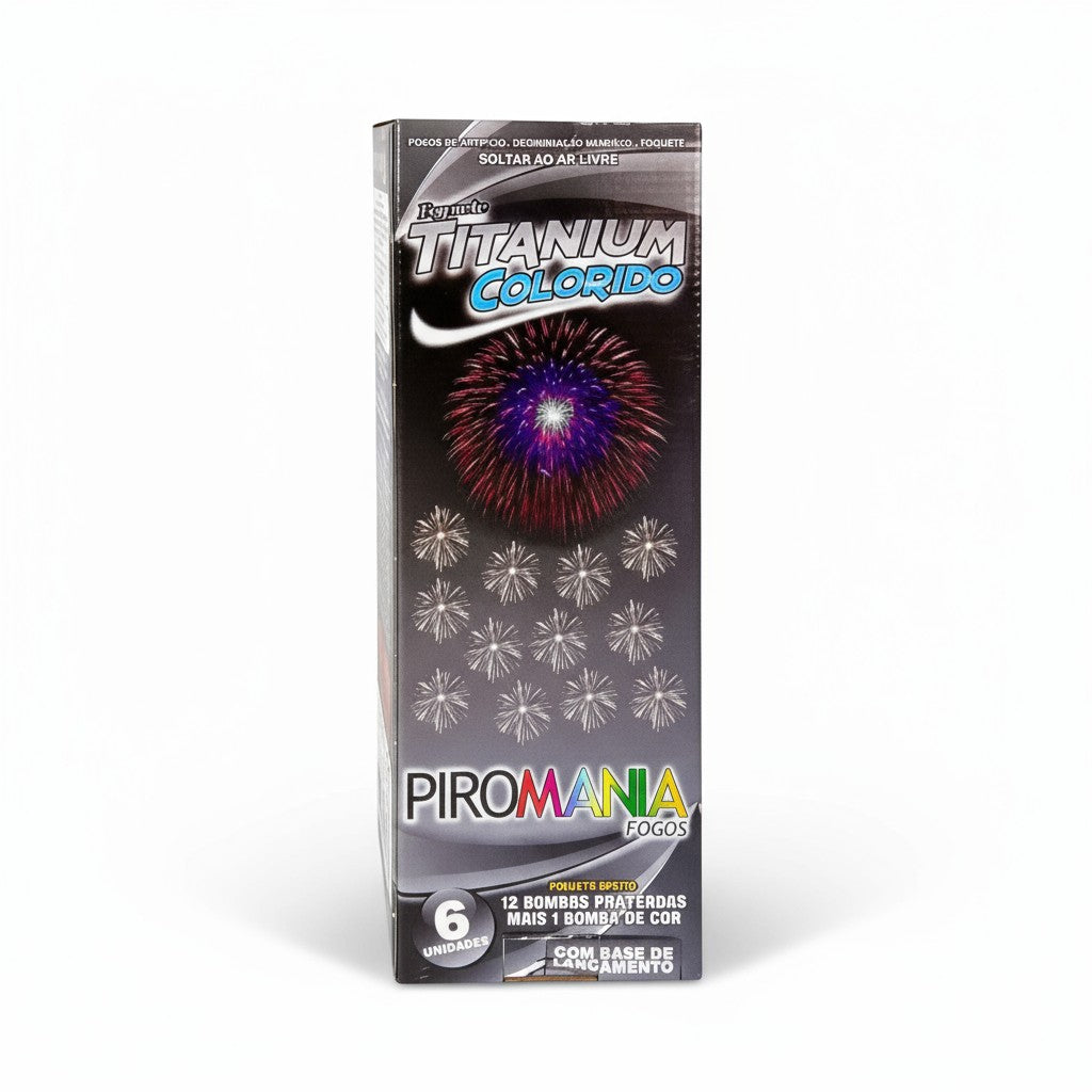 Foguete Titanium Colorido - Caja X6 | NUEVO 2025