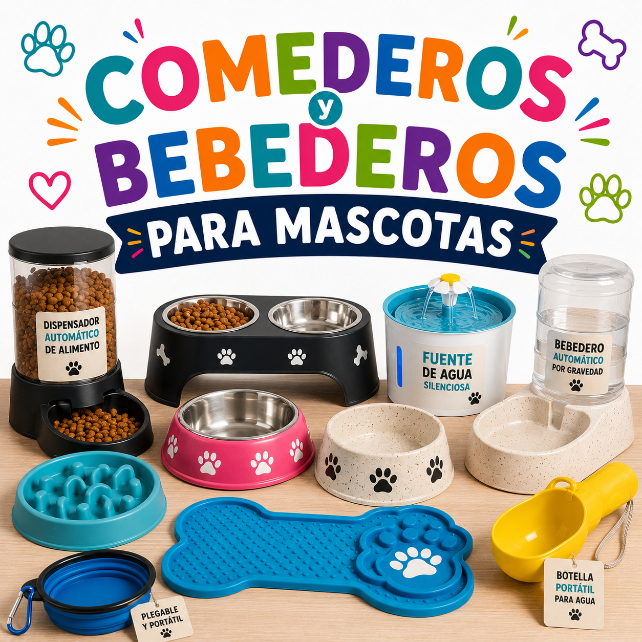 Comederos y Bebederos para Mascotas