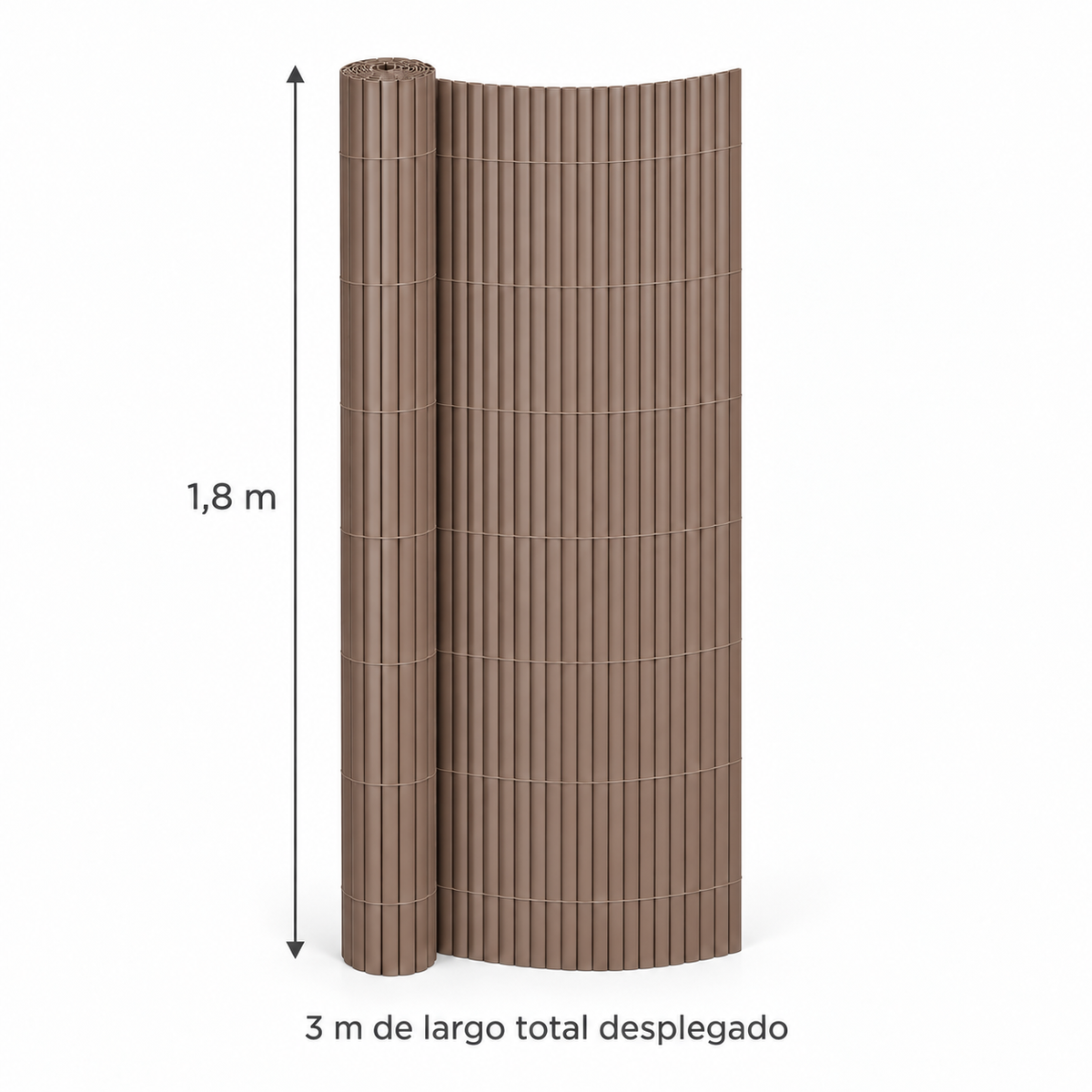 Cerca de PVC Marrón