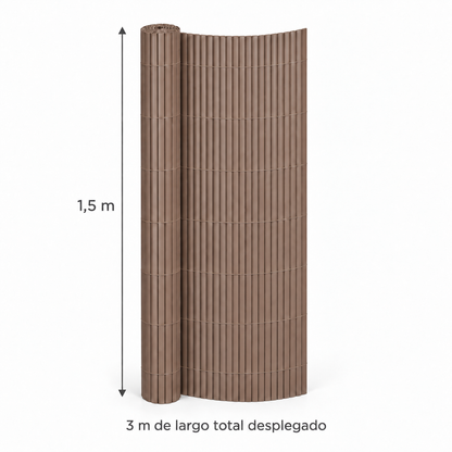 Cerca de PVC Marrón