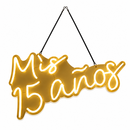 Cartel Luminoso Neón Led Mis 15 Años