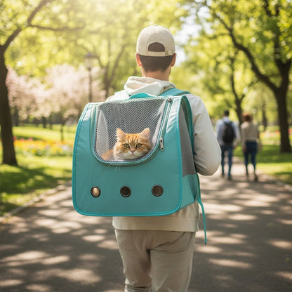 Mochila Transportadora Para Mascotas 28,5 X 35,5 cm
