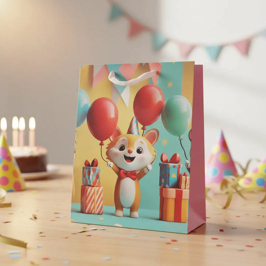 Bolsa De Regalo Chica Diseño Infantil 3D