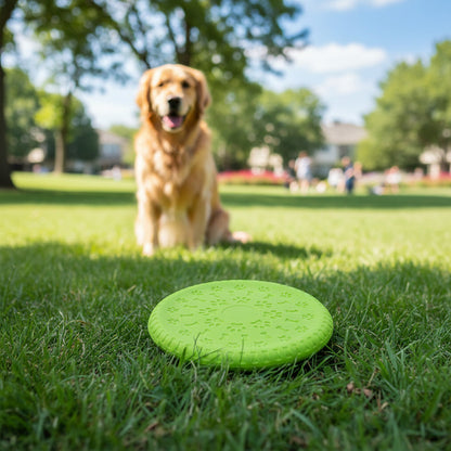 Frisbee Para Mascotas De Silicona 19 cm