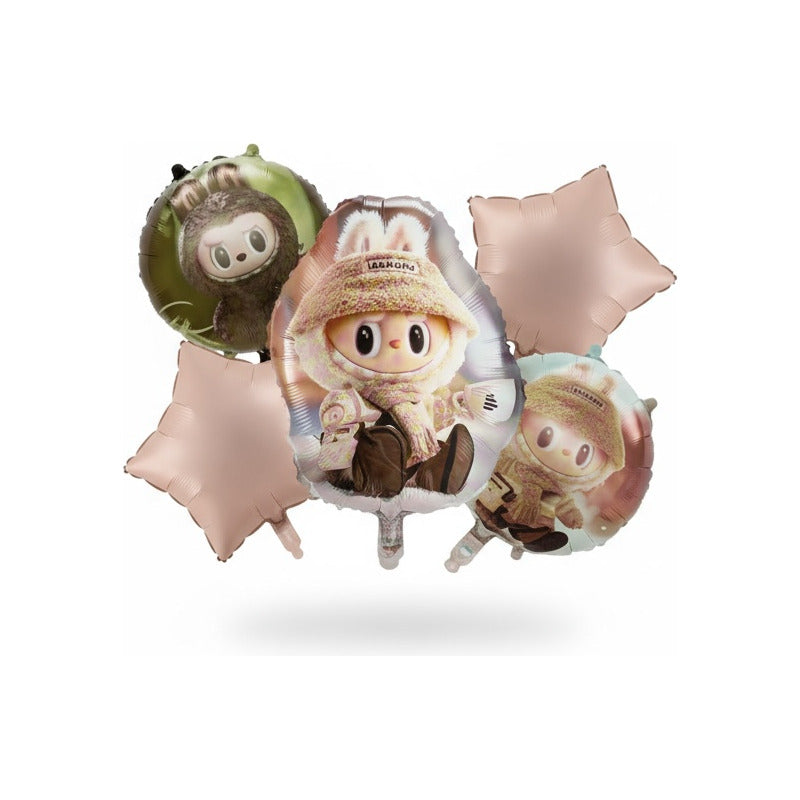 Set De Globos Labubu X5