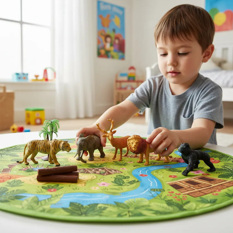 Set De Animales Safari X9